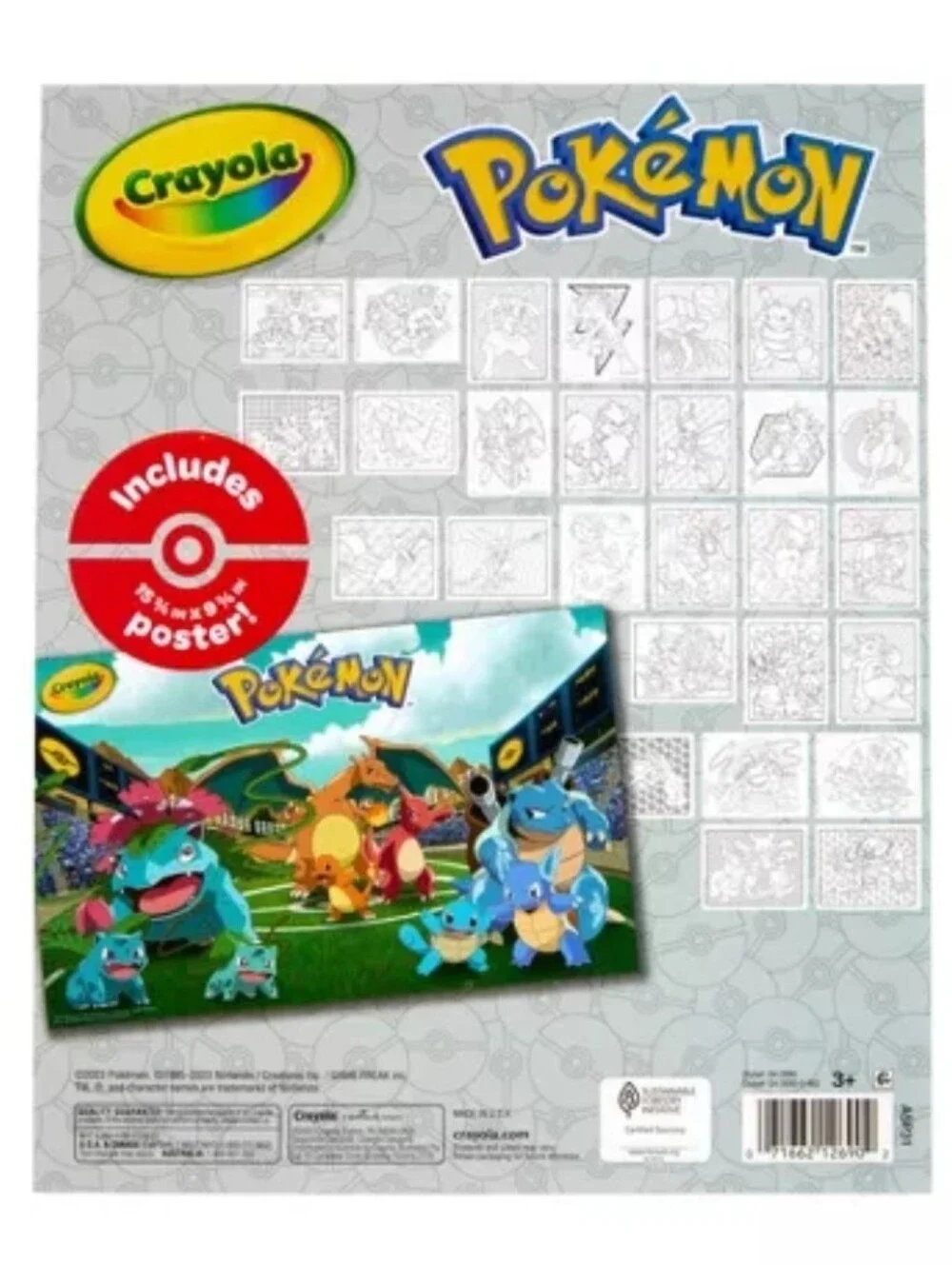 Crayola Pokemon Coloring & Poster Set